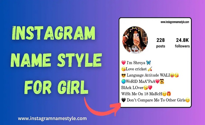 instagram name style girl